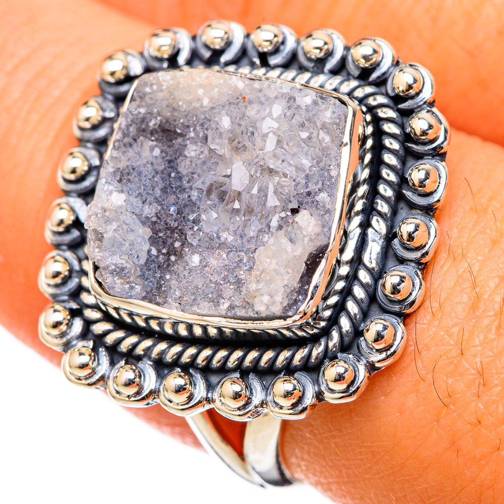 Desert Druzy Rings handcrafted by Ana Silver Co - RING105145
