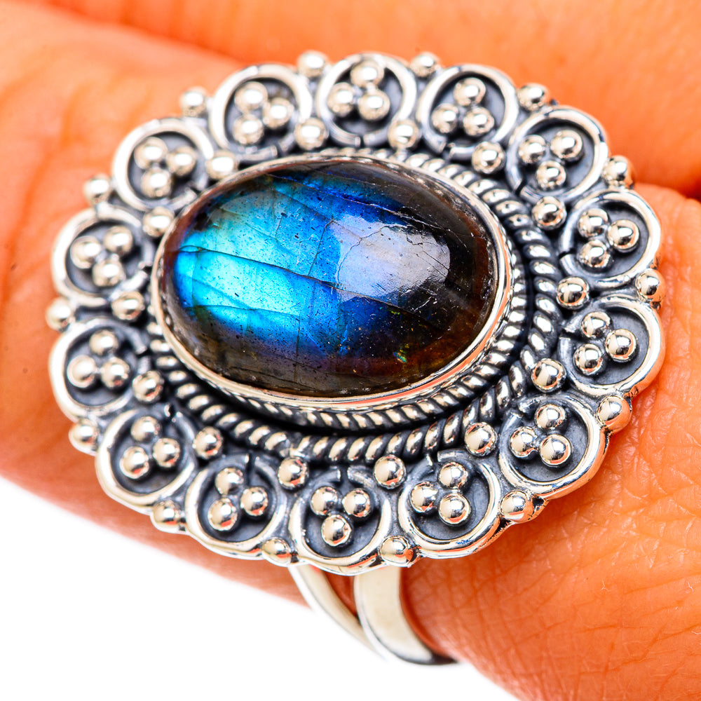 Labradorite Rings handcrafted by Ana Silver Co - RING105148