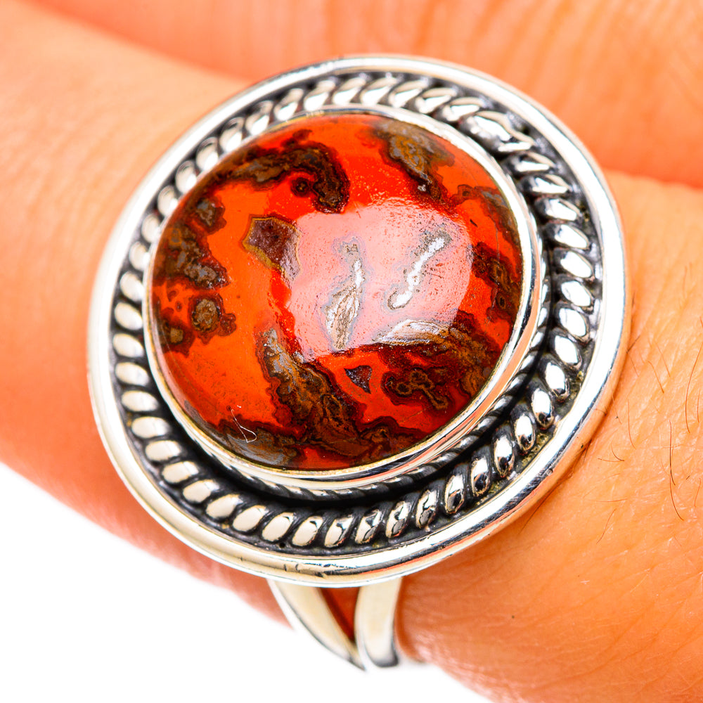 Moroccan Agate Rings handcrafted by Ana Silver Co - RING105159