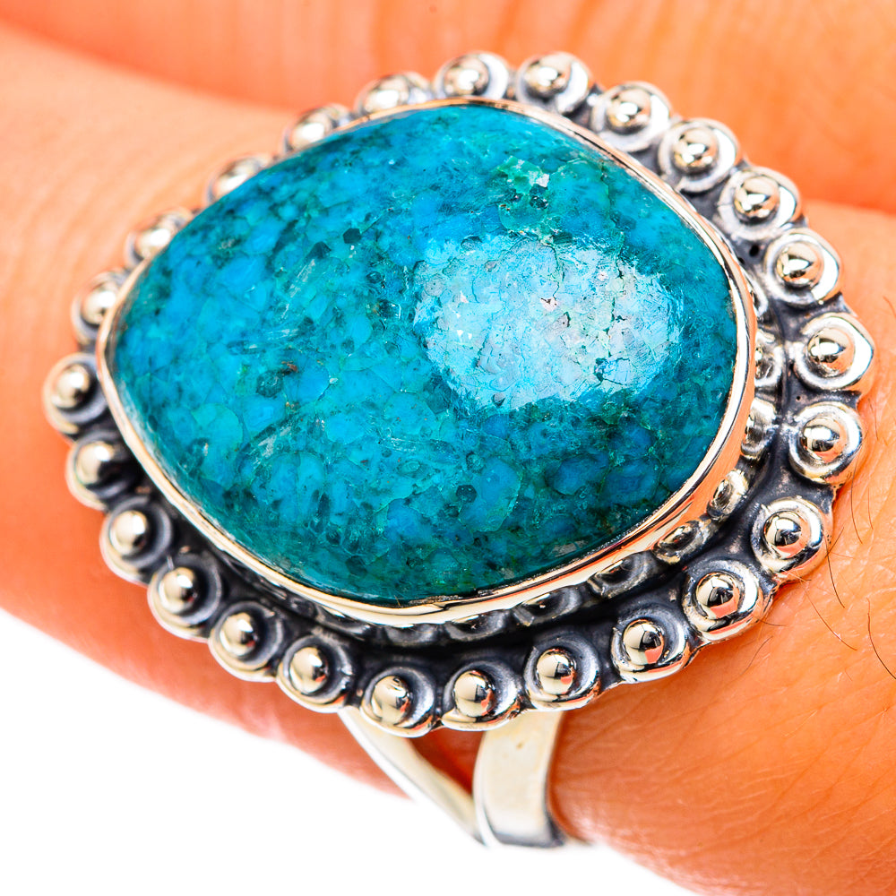 Chrysocolla Rings handcrafted by Ana Silver Co - RING105172