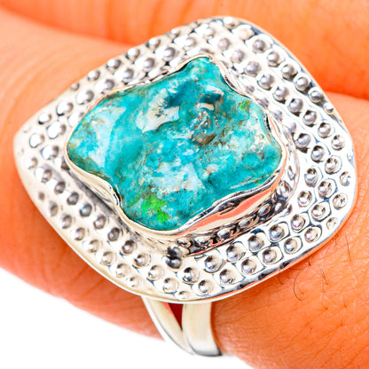 Chrysocolla Rings handcrafted by Ana Silver Co - RING105175