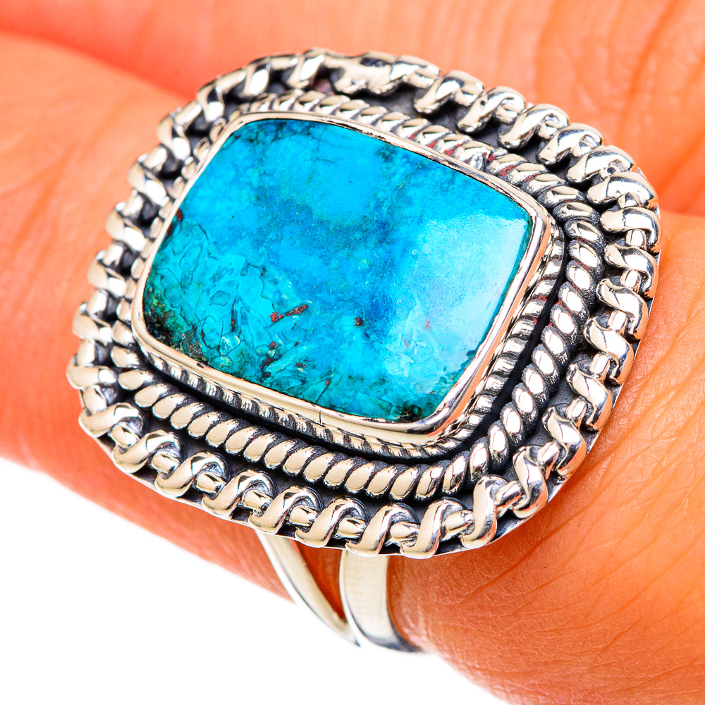 Chrysocolla Rings handcrafted by Ana Silver Co - RING105198
