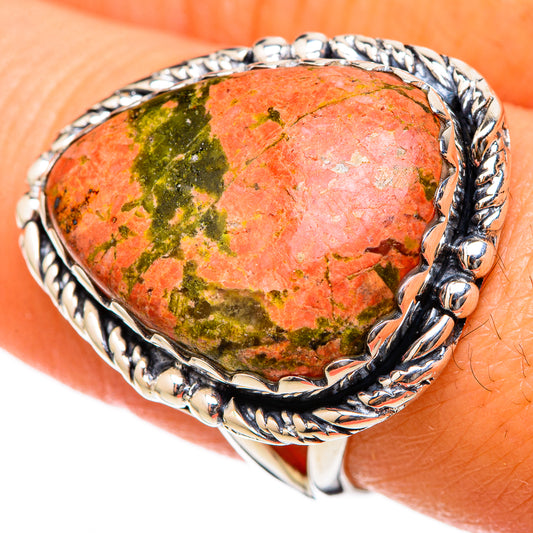 Unakite Rings handcrafted by Ana Silver Co - RING105208