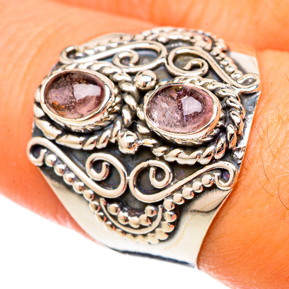 Pink Tourmaline Rings handcrafted by Ana Silver Co - RING105209