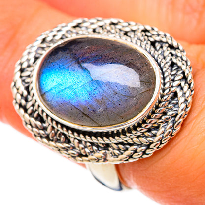Labradorite Rings handcrafted by Ana Silver Co - RING105217