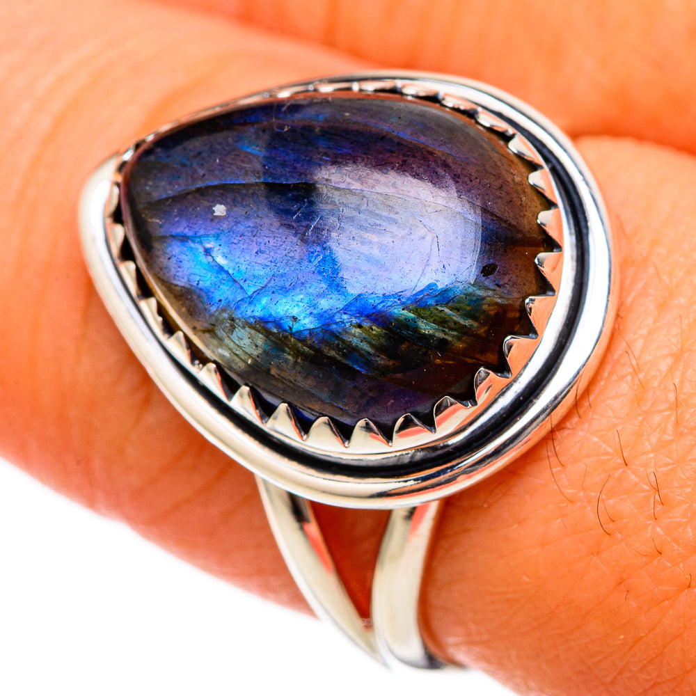 Labradorite Rings handcrafted by Ana Silver Co - RING105220
