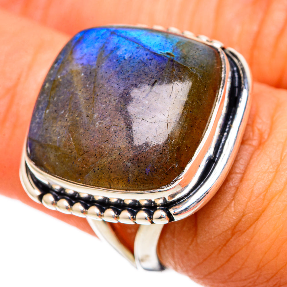 Labradorite Rings handcrafted by Ana Silver Co - RING105222