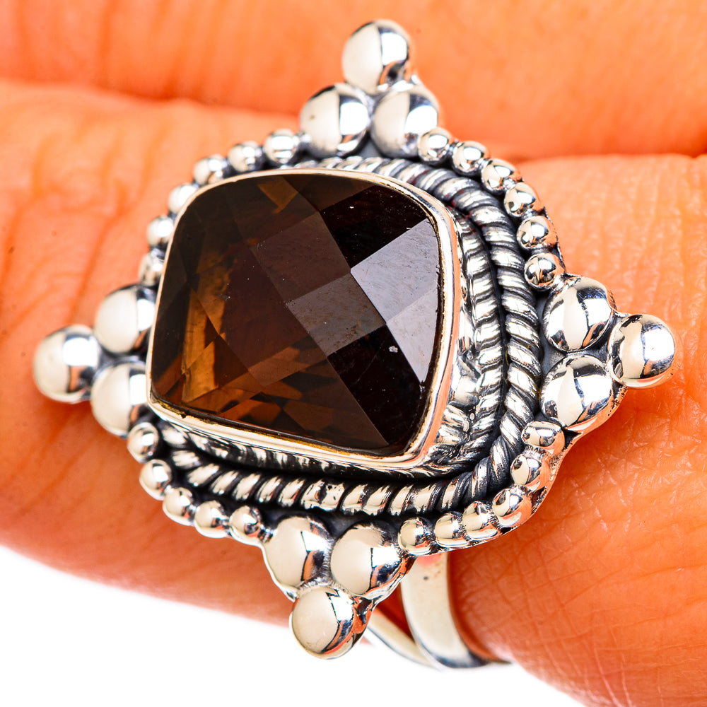 Smoky Quartz Rings handcrafted by Ana Silver Co - RING105229