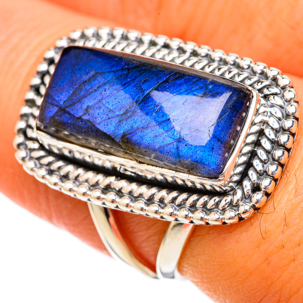 Labradorite Rings handcrafted by Ana Silver Co - RING105240