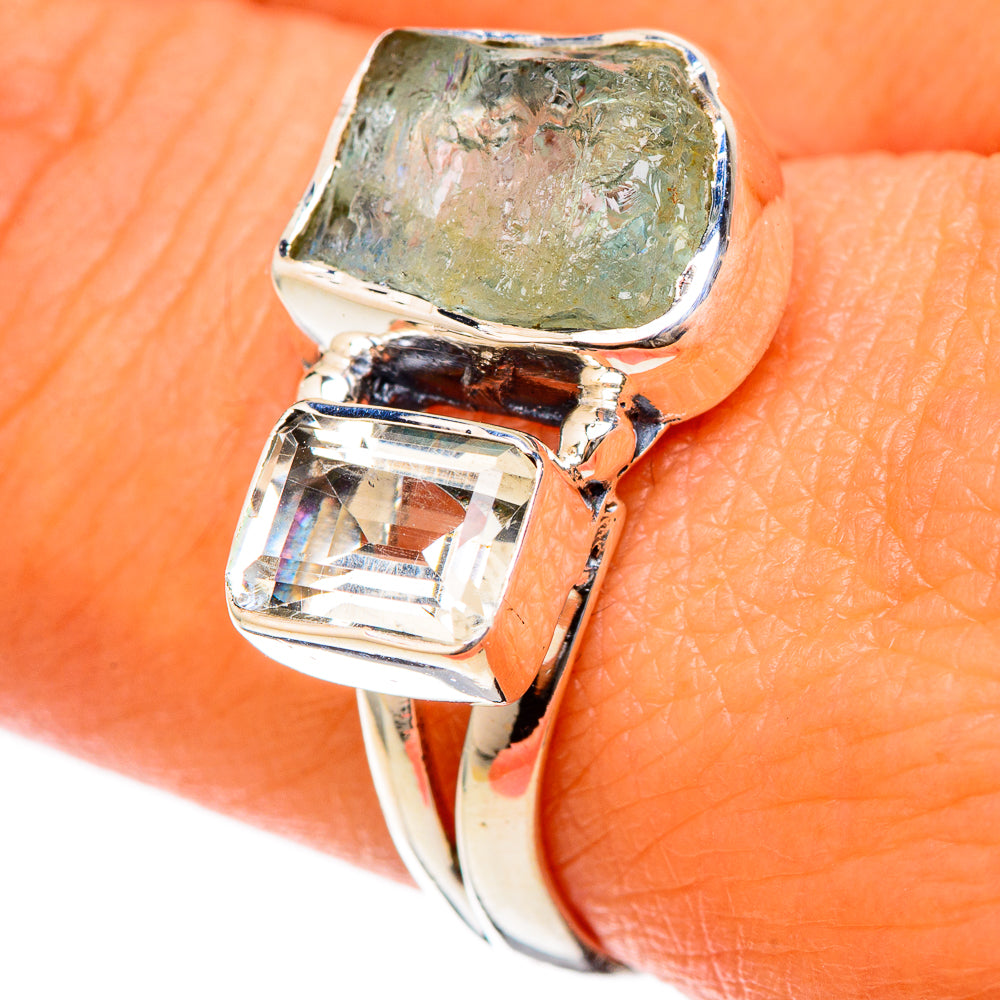 Aquamarine Rings handcrafted by Ana Silver Co - RING105242