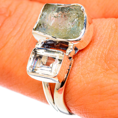 Aquamarine Rings handcrafted by Ana Silver Co - RING105242