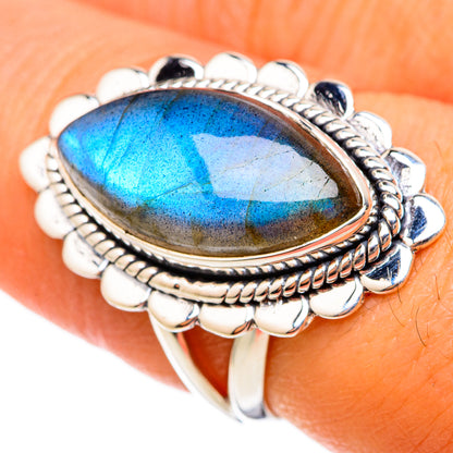 Labradorite Rings handcrafted by Ana Silver Co - RING105243