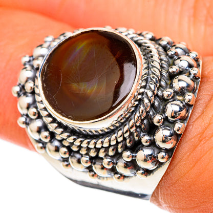 Mexican Fire Agate Rings handcrafted by Ana Silver Co - RING105250