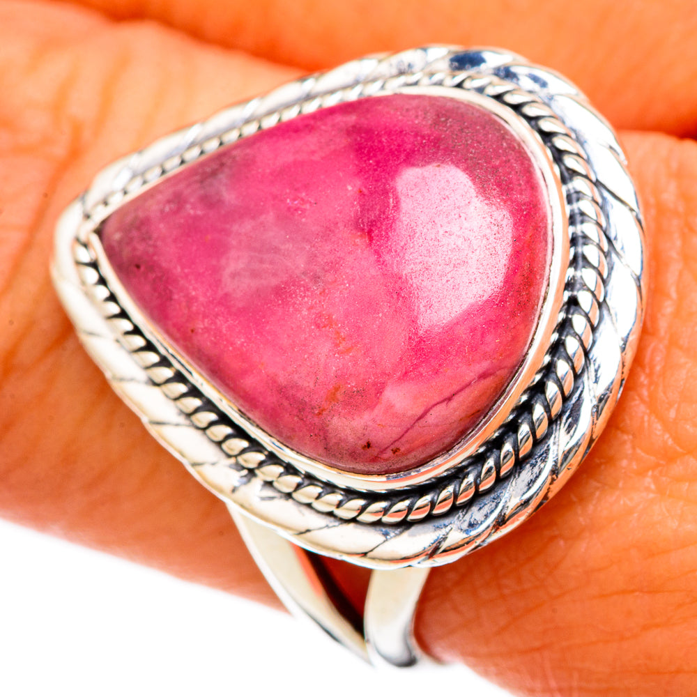 Rhodonite Rings handcrafted by Ana Silver Co - RING105257