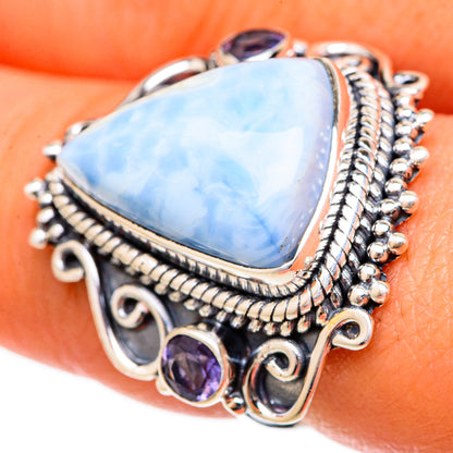 Larimar Rings handcrafted by Ana Silver Co - RING105274