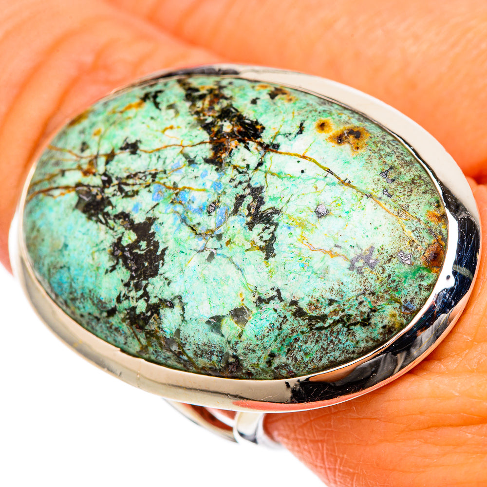 Tibetan Turquoise Rings handcrafted by Ana Silver Co - RING105278