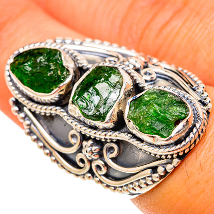 Chrome Diopside Rings handcrafted by Ana Silver Co - RING105280