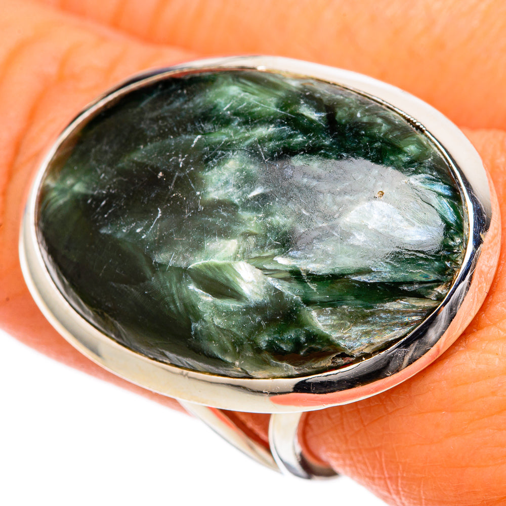 Seraphinite Rings handcrafted by Ana Silver Co - RING105284
