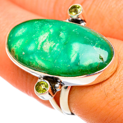 Chrysoprase Rings handcrafted by Ana Silver Co - RING105286
