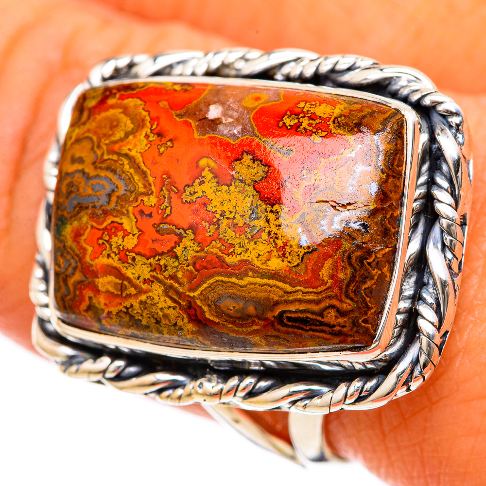 Moroccan Agate Rings handcrafted by Ana Silver Co - RING105293
