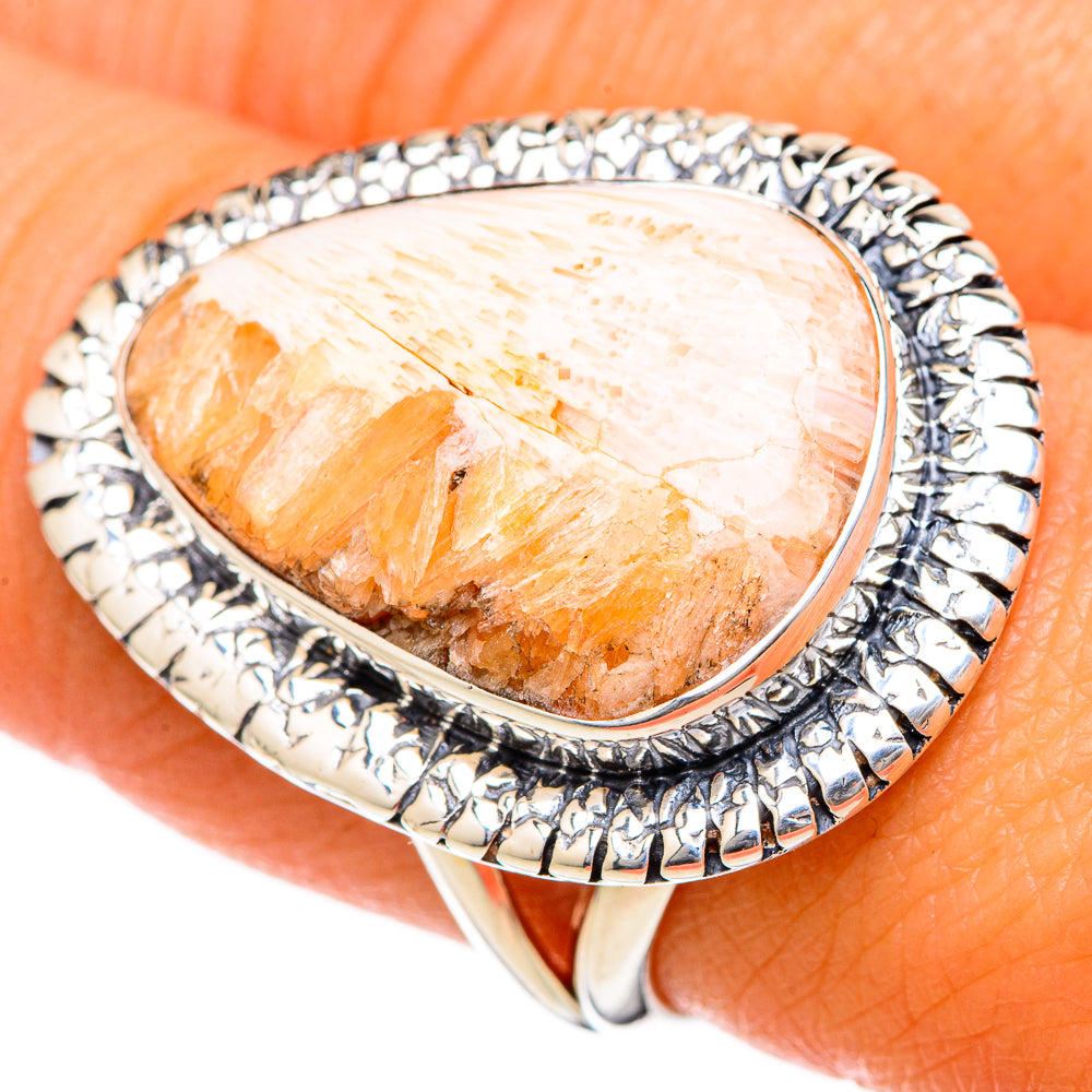 Scolecite Rings handcrafted by Ana Silver Co - RING105294