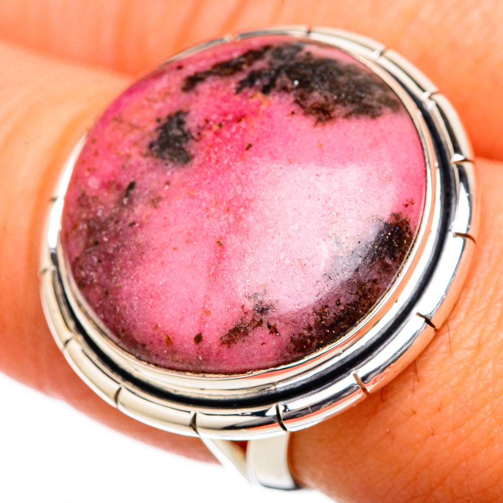 Rhodonite Rings handcrafted by Ana Silver Co - RING105297