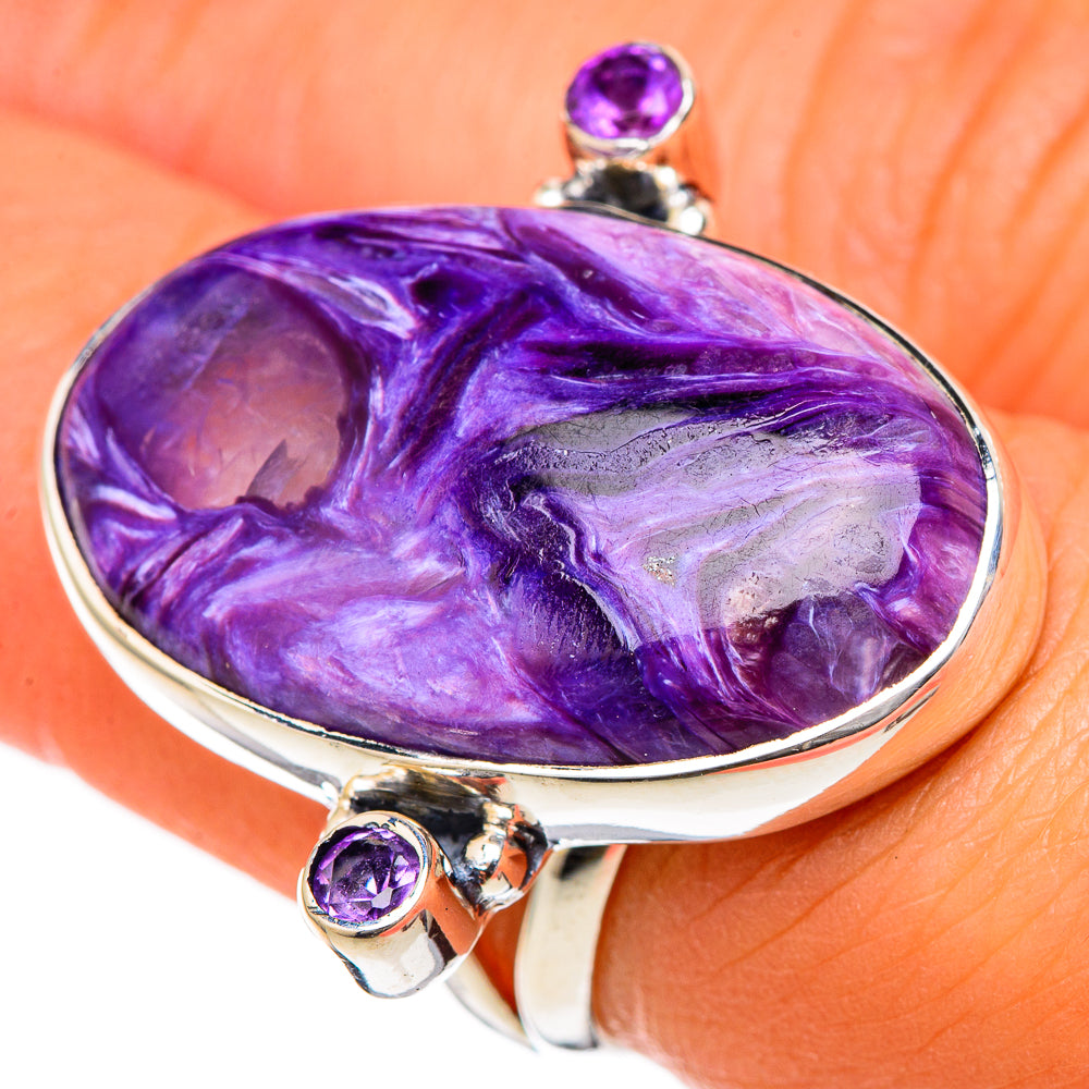 Charoite Rings handcrafted by Ana Silver Co - RING105298
