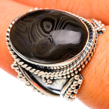 Psilomelane Rings handcrafted by Ana Silver Co - RING105300