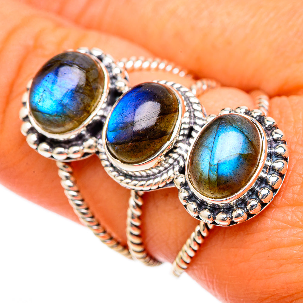 Labradorite Rings handcrafted by Ana Silver Co - RING105310