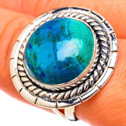 Chrysocolla Rings handcrafted by Ana Silver Co - RING105312