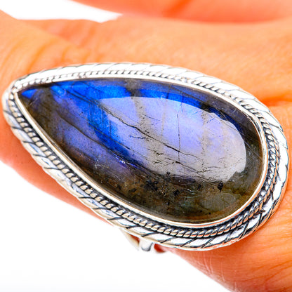 Labradorite Rings handcrafted by Ana Silver Co - RING105314