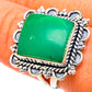 Chrysoprase Rings handcrafted by Ana Silver Co - RING105327