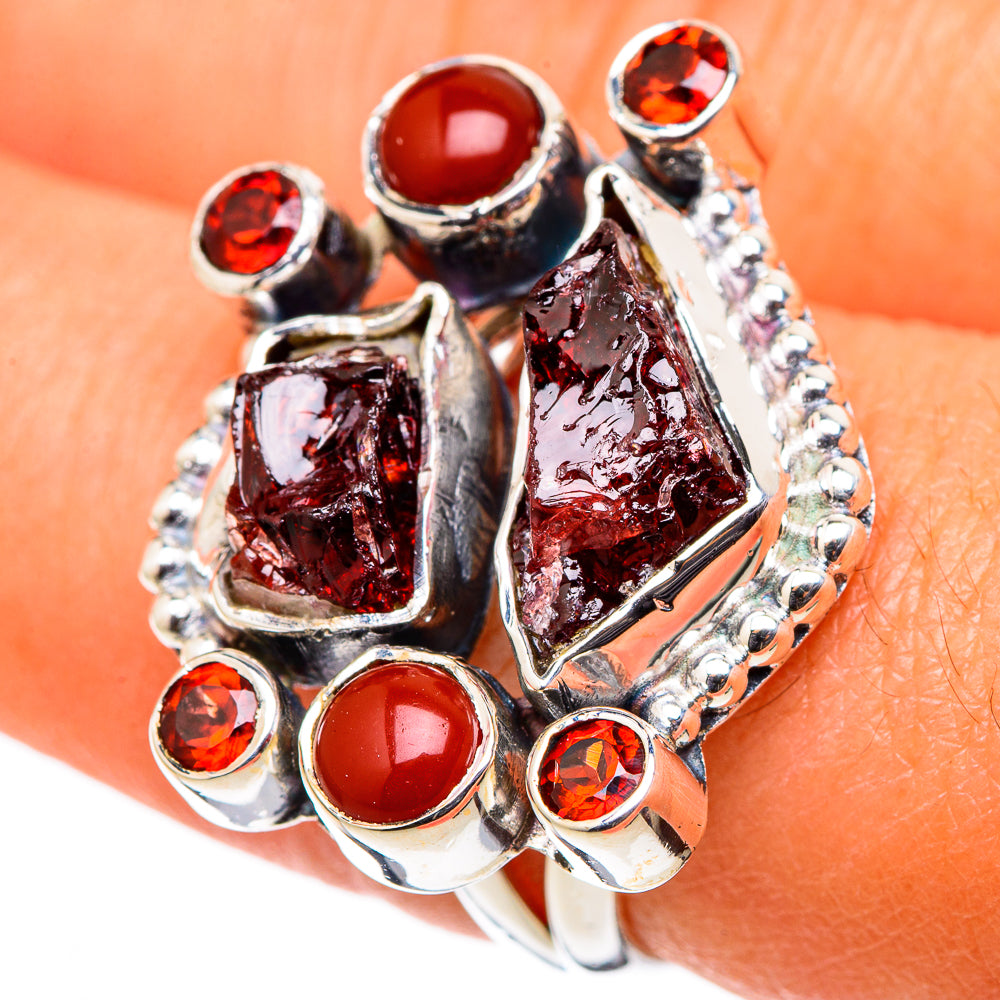 Garnet Rings handcrafted by Ana Silver Co - RING105338