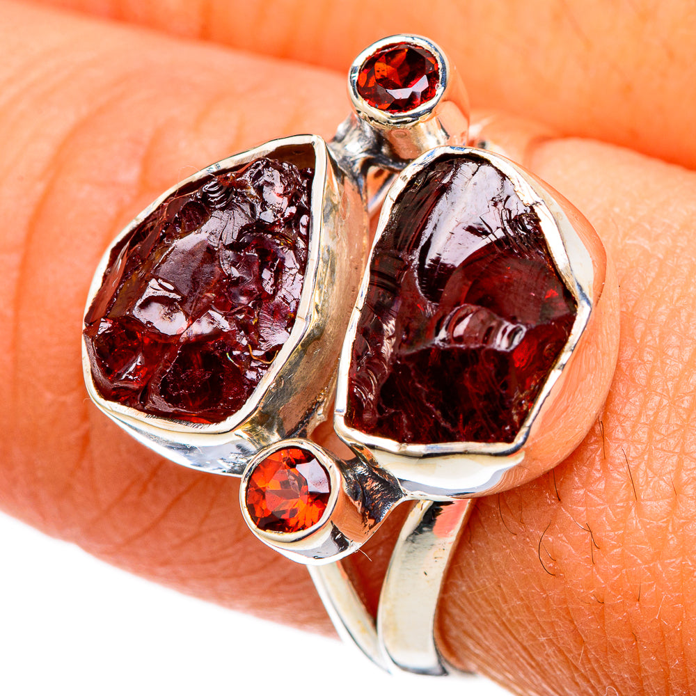 Garnet Rings handcrafted by Ana Silver Co - RING105339