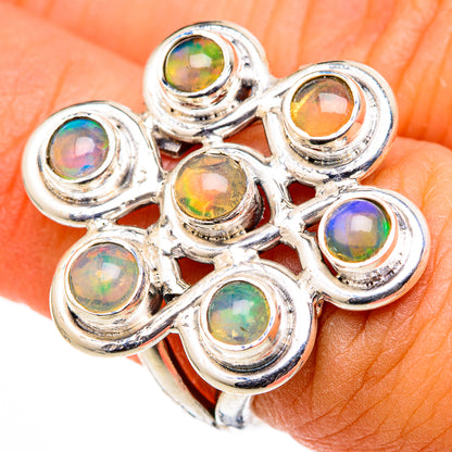 Ethiopian Opal Rings handcrafted by Ana Silver Co - RING105353