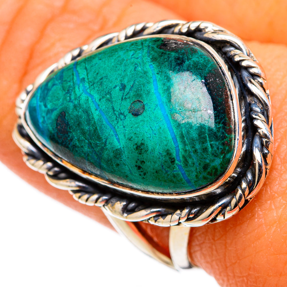 Chrysocolla Rings handcrafted by Ana Silver Co - RING105367