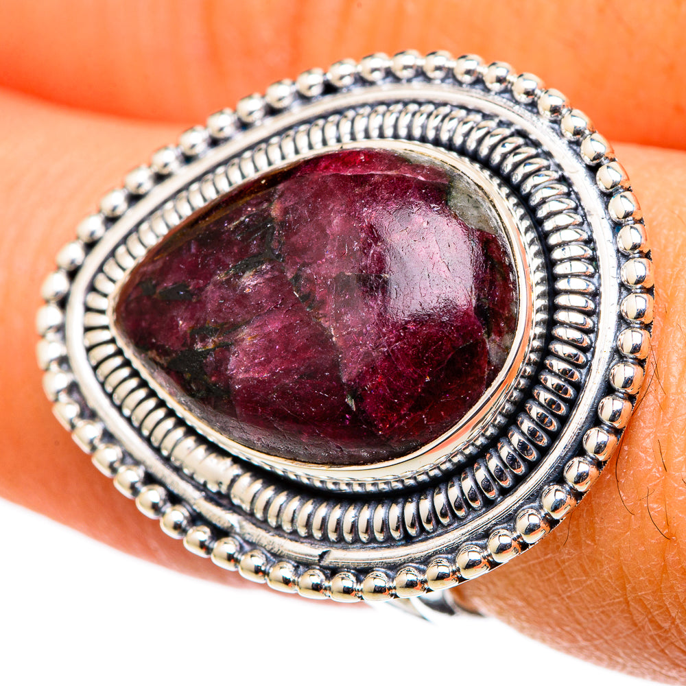 Russian Eudialyte Rings handcrafted by Ana Silver Co - RING105377