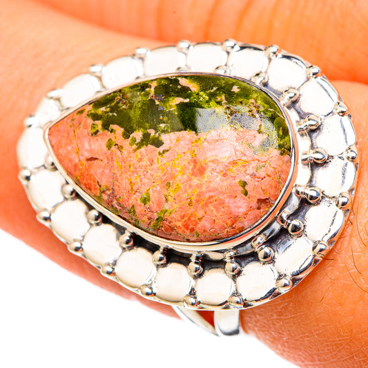 Unakite Rings handcrafted by Ana Silver Co - RING105389