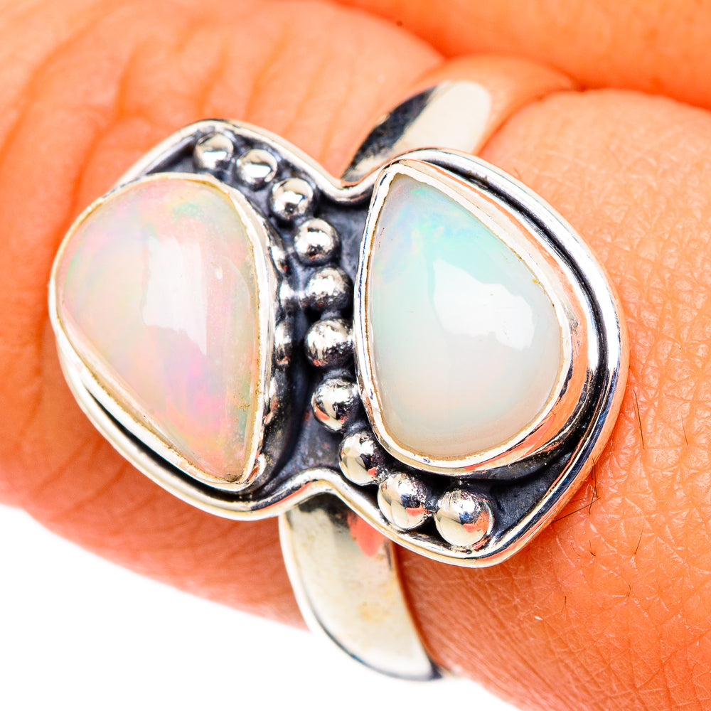 Ethiopian Opal Rings handcrafted by Ana Silver Co - RING105392