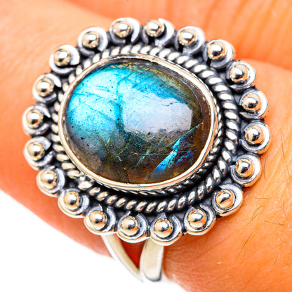 Labradorite Rings handcrafted by Ana Silver Co - RING105397