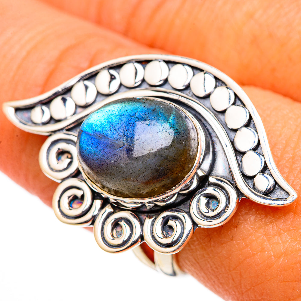 Labradorite Rings handcrafted by Ana Silver Co - RING105399