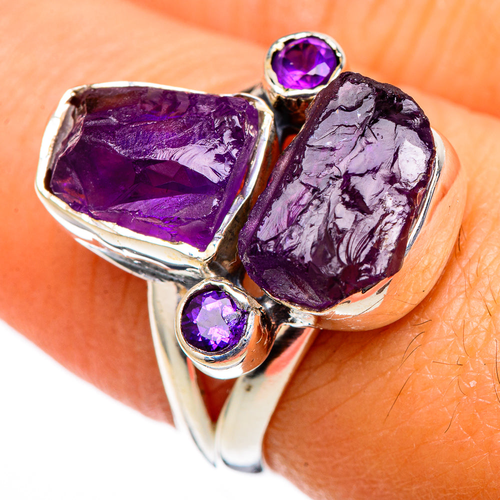 Amethyst Rings handcrafted by Ana Silver Co - RING105417