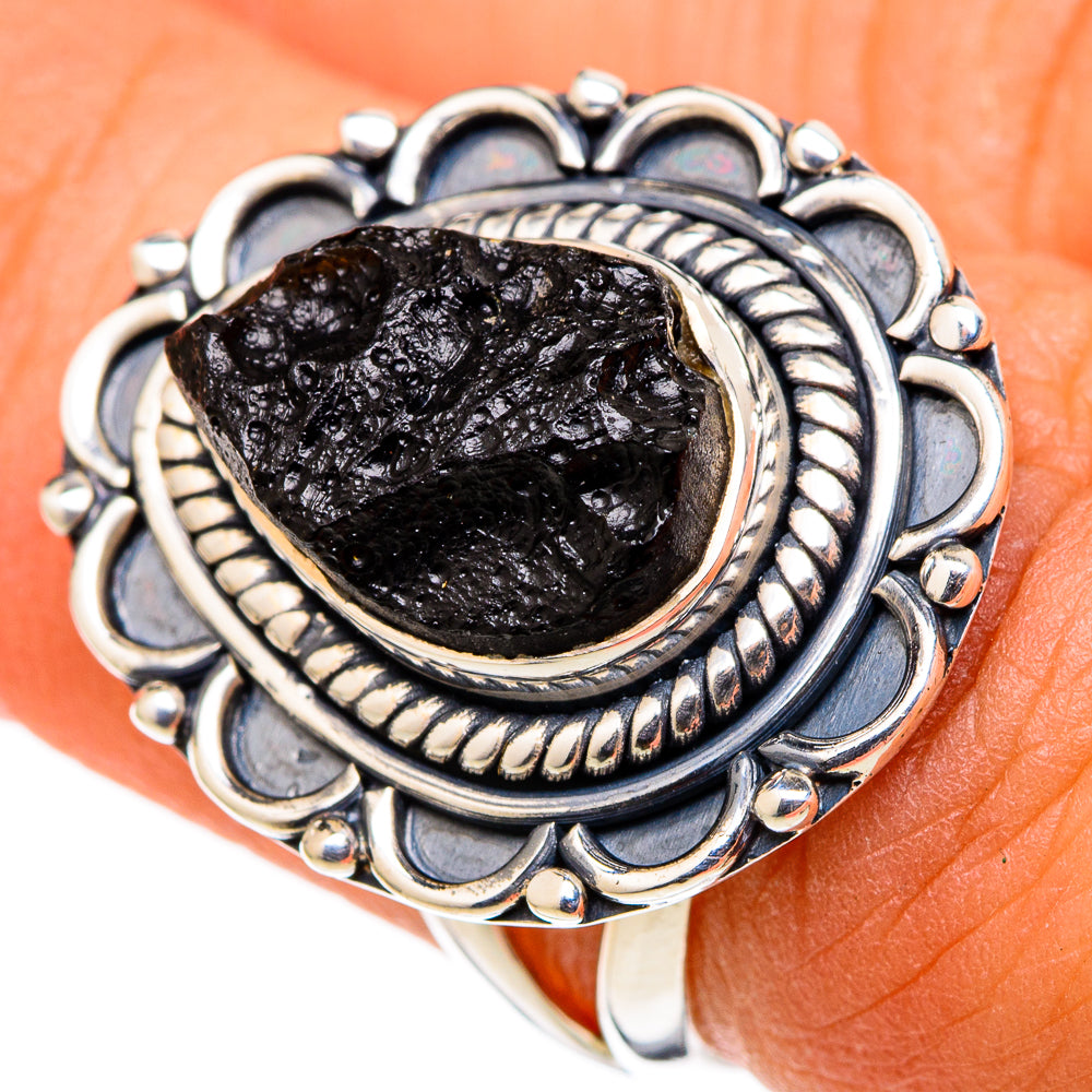 Tektite Rings handcrafted by Ana Silver Co - RING105420