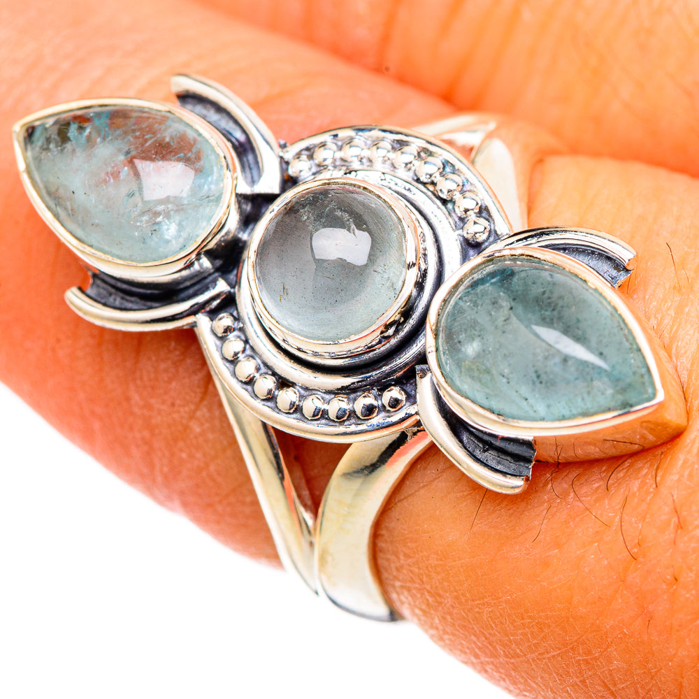 Aquamarine Rings handcrafted by Ana Silver Co - RING105441