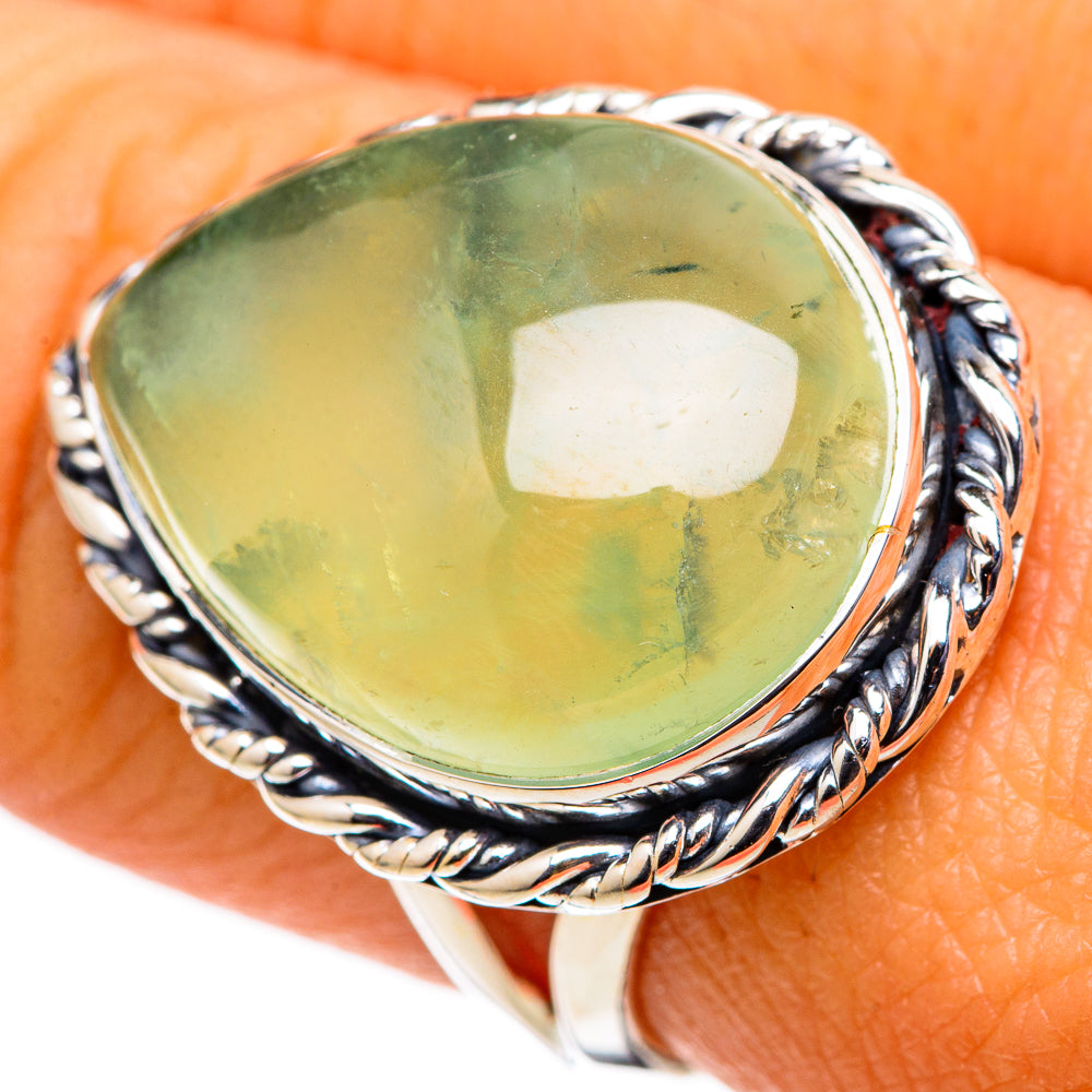 Prehnite Rings handcrafted by Ana Silver Co - RING105448