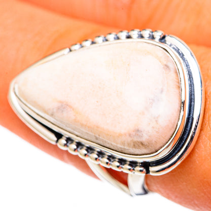 Scolecite Rings handcrafted by Ana Silver Co - RING105456