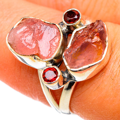 Rose Quartz Rings handcrafted by Ana Silver Co - RING105458