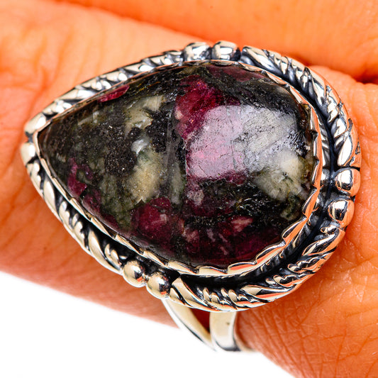 Russian Eudialyte Rings handcrafted by Ana Silver Co - RING105459