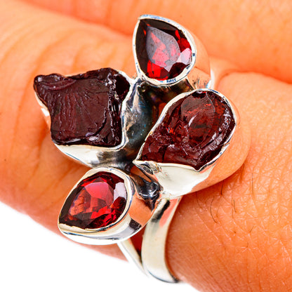 Garnet Rings handcrafted by Ana Silver Co - RING105460