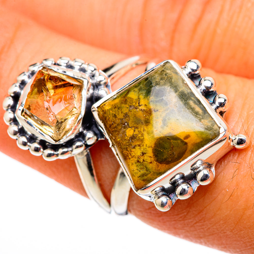 Ocean Jasper Rings handcrafted by Ana Silver Co - RING105473